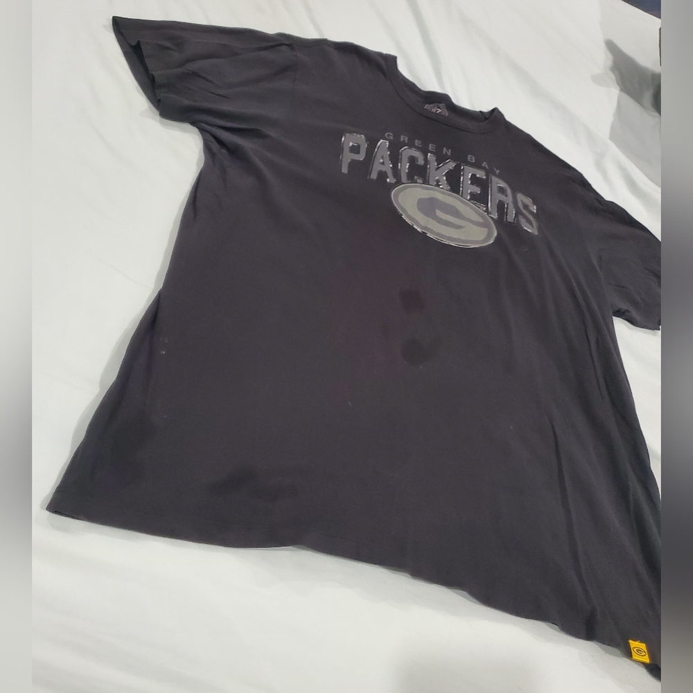 GREENBAY PACKERS ☆ 47 Brand ☆ Spell Out Tee ☆ Mens 2X ☆ Fair Condition - Picture 4 of 7